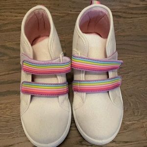 Carter’s white sparkle high top shoes